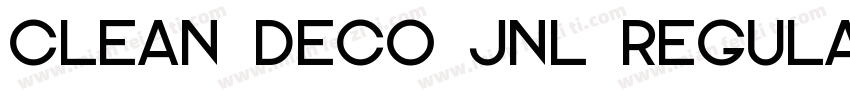 Clean Deco JNL Regular字体转换